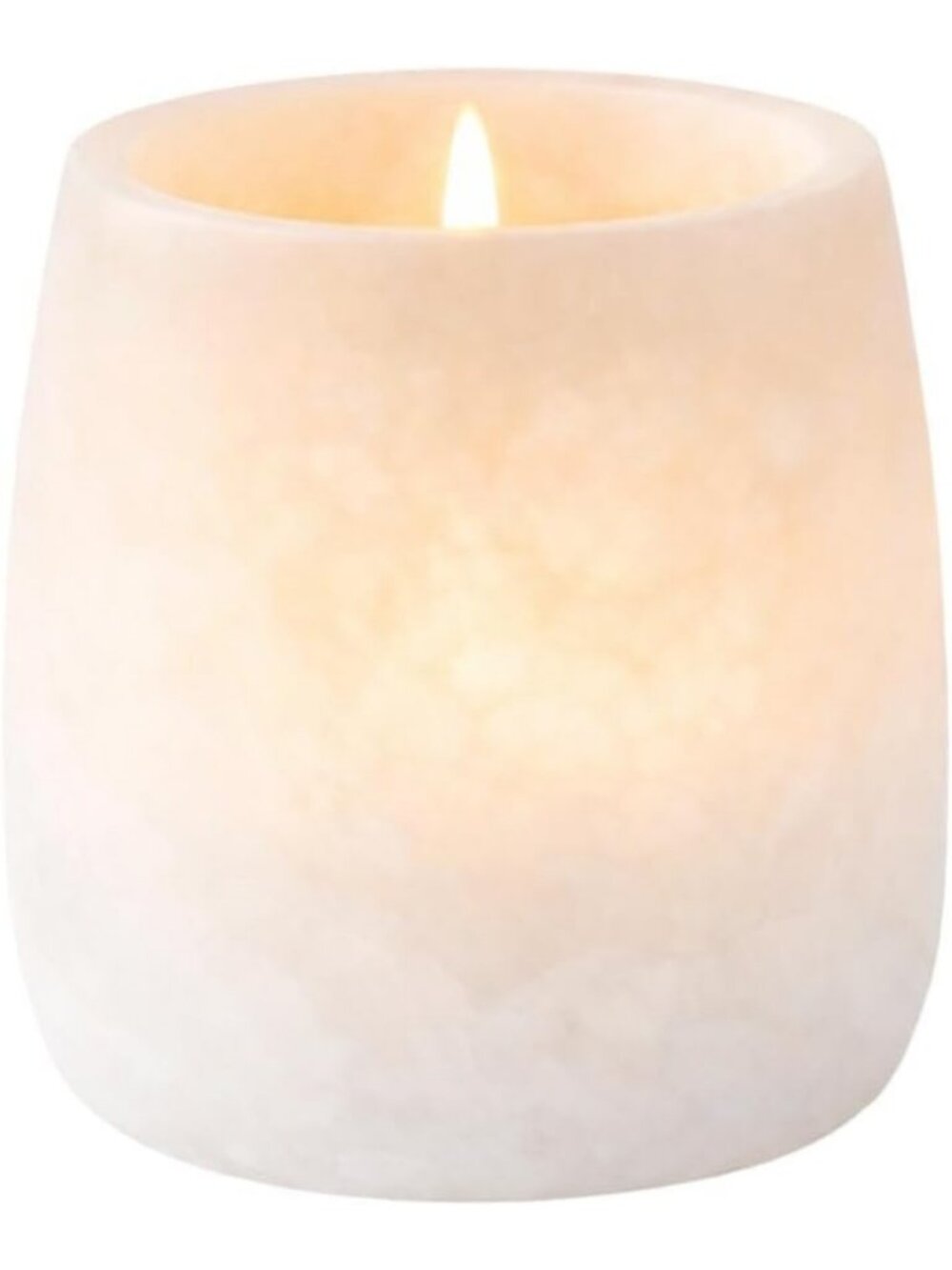 Elegant White Alabaster Candle Holder for Tealight & Votive - Natural Stone Home